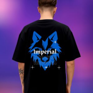 Blue Imperial Wolf Graphic Tee