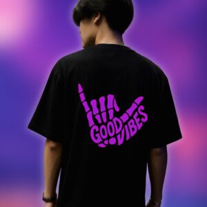 Good Vibes Skeleton Hand Tee