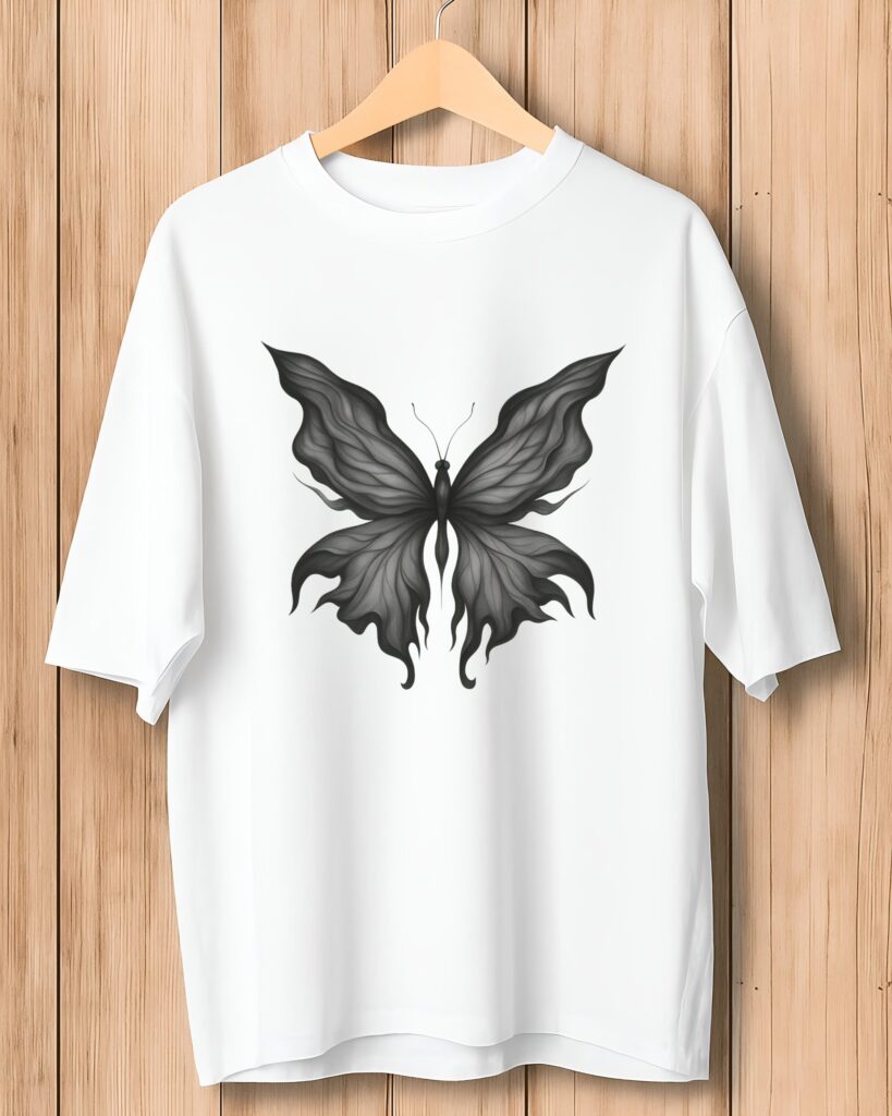 Dark Aesthetic Butterfly Tee