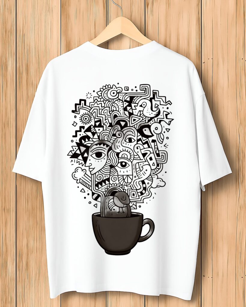 Creative Coffee Doodle Tee