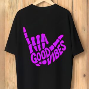 Good Vibes Skeleton Hand Tee