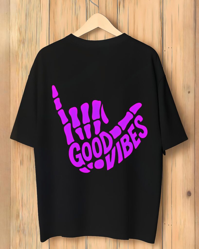 Good Vibes Skeleton Hand Tee
