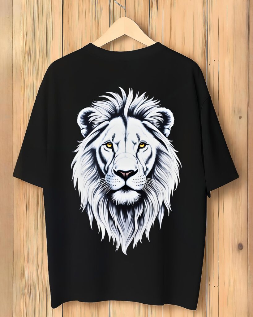 Majestic White Lion Head